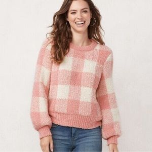 lauren conrad blouson pullover sweater